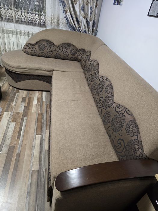 Colțar tapițat extesnibil 300 × 150 cm