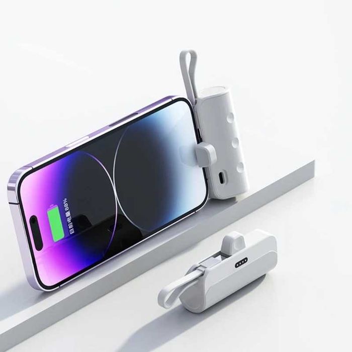 DPLUS M2 Мини Външна Батерия 2000mAh Type-C Lightning iPhone Android