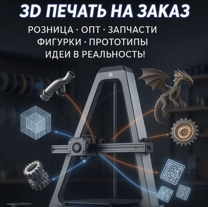 3 д печать на заказ берем обьемы