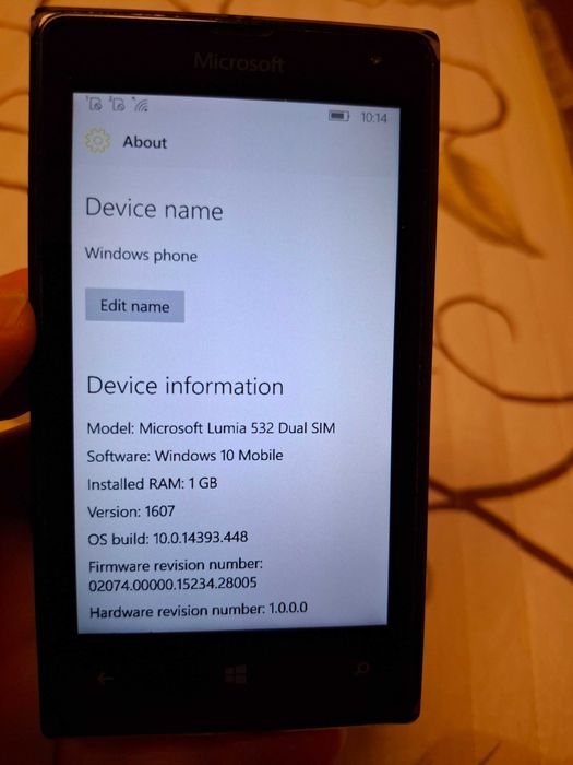 Microsoft Lumia 532 Windows 10