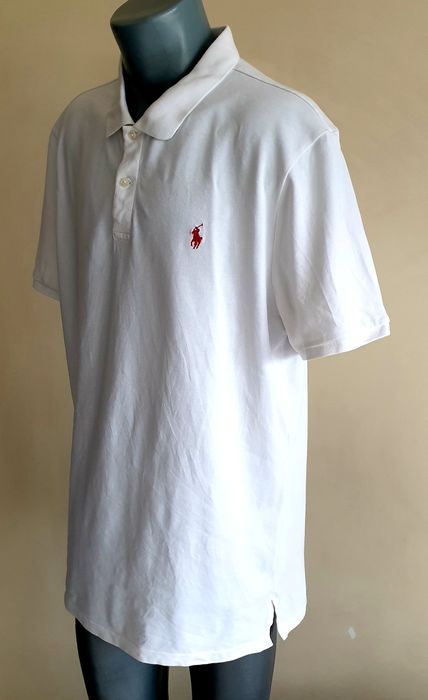 POLO Ralph Lauren Pique Cotton Tailored Fit 2XL ОРИГИНАЛ Мъжка Тениска