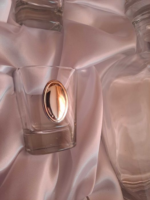 Сет бутилка и 6 чаши за алкохол със сребро