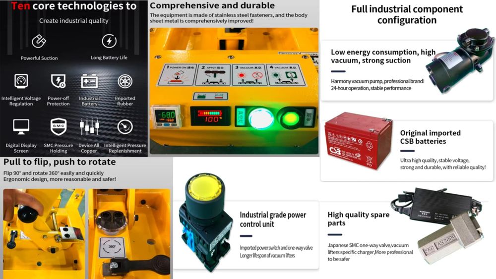 Вакуум лапа за термопанели с 4 вендузи