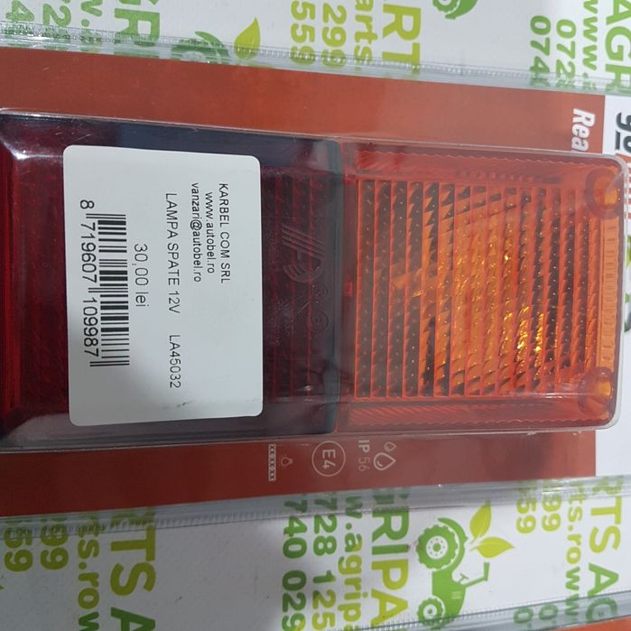 Lampa spate remorca si alte utilaje agricole, tractoare