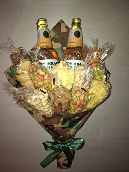 Мужские букеты .Корзины