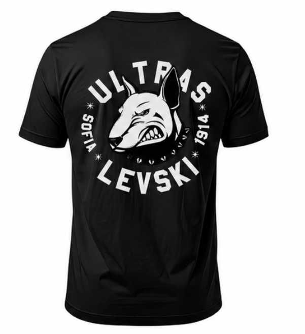 Тениска Левски Ултрас Levski Sofia Ultras размери от С до 5ХЛ футболна ултрас фланелка