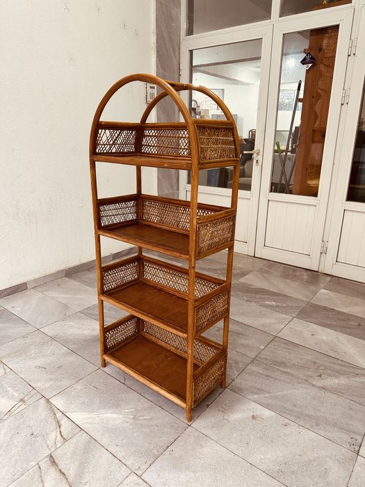 Ратанова етажерка – скандинавски стил, внос от Дания