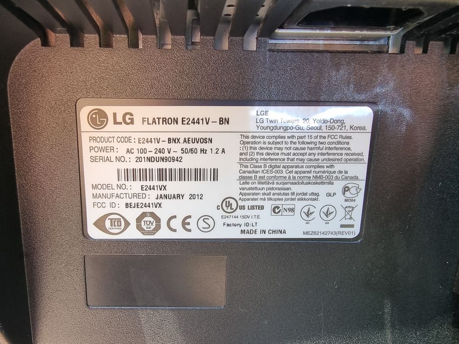Monitor LG 24" in stare foarte buna