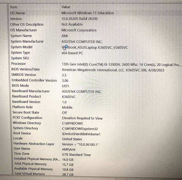 ASUS Vivobook 16X -Intel i9 -13900 + RTX  3050 | ideal programare/edit