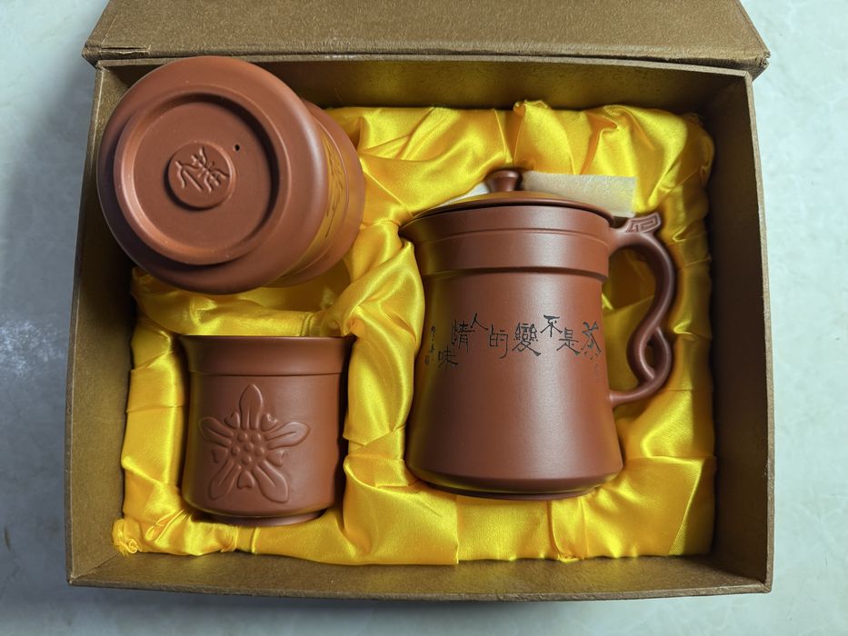 ‼️ Чайный сет в китайском стиле — новый, с кружкой, ситечком и чашками