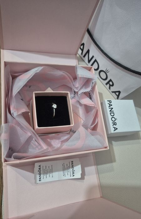 Серебро. Кольцо и цепь. PANDORA.