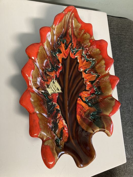 Керамично плато от Vallauris / Франция / 1950те