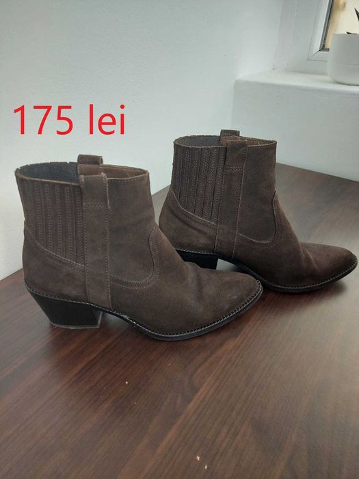 Botine maro Massimo Dutti, marime 36