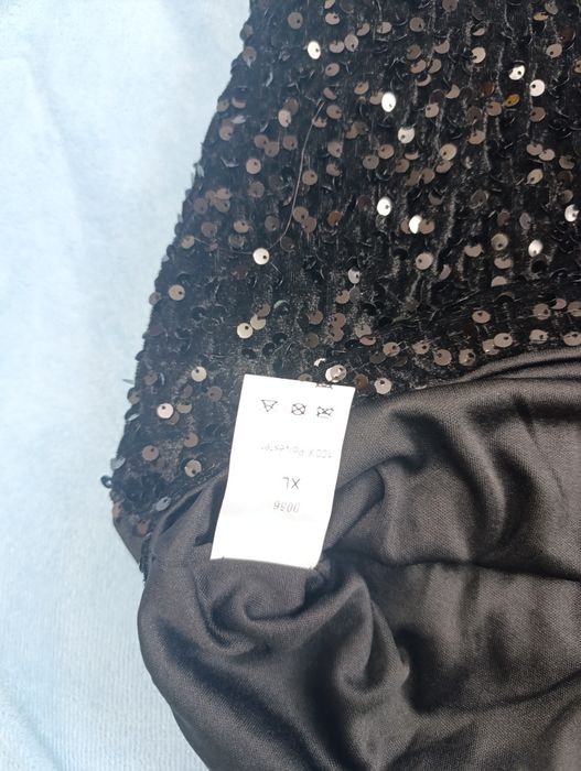 Платье пайетки черного цвета