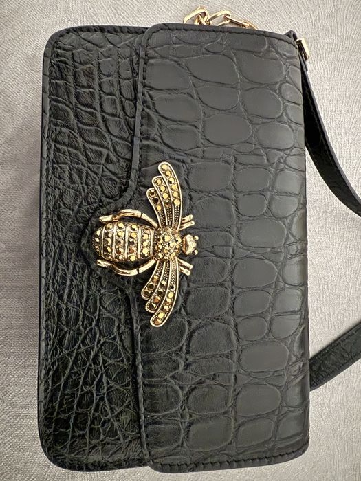 Geantă din piele naturală Musette – neagră, versatilă