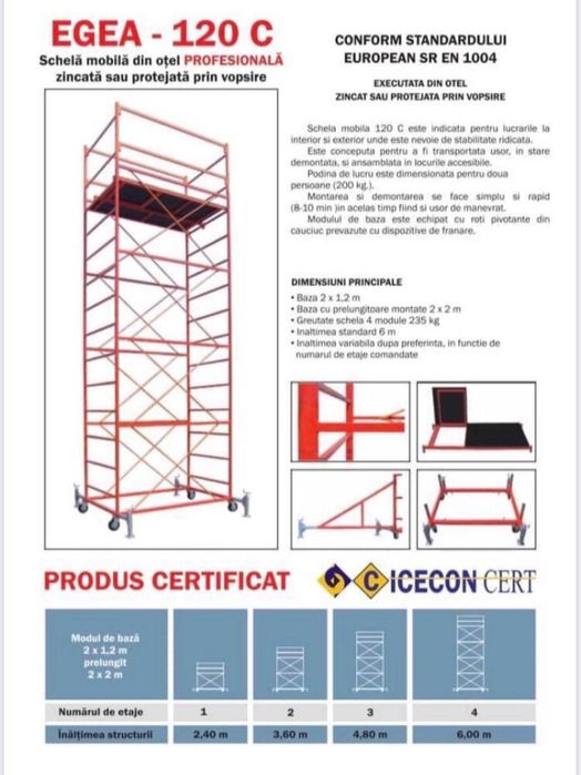 Închiriez schele EGEA