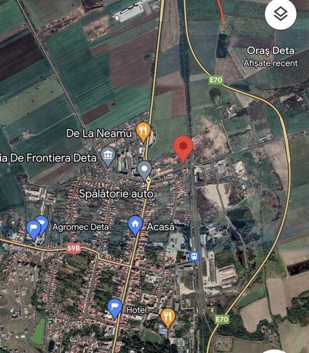 Inchiriez/vand teren pentru zona comerciala/servicii/spalatorie