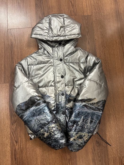 Сребристо топло яке на Desigual