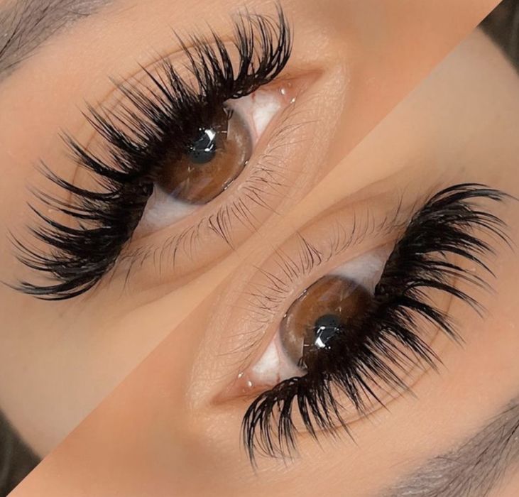 Extensii de gene 1-3D fir cu fir, soft volum/russian volum.