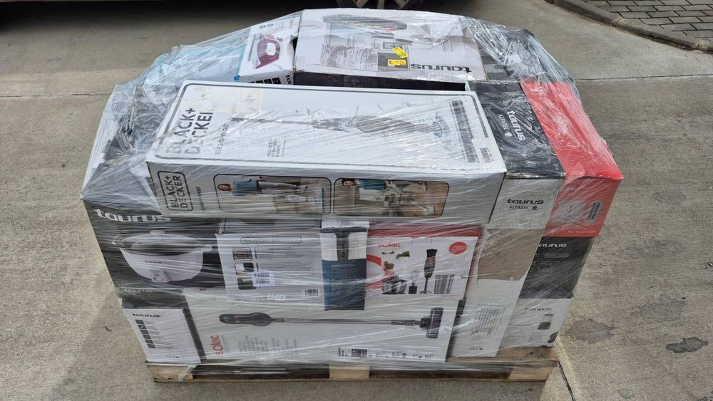 Палет-бокс  електроуреди Taurus / Solac / Black+Decker – 48–50 бр., клас A/B

Описание:

Продавам палет- бокс  с електроуреди от марки  Taurus, Solac