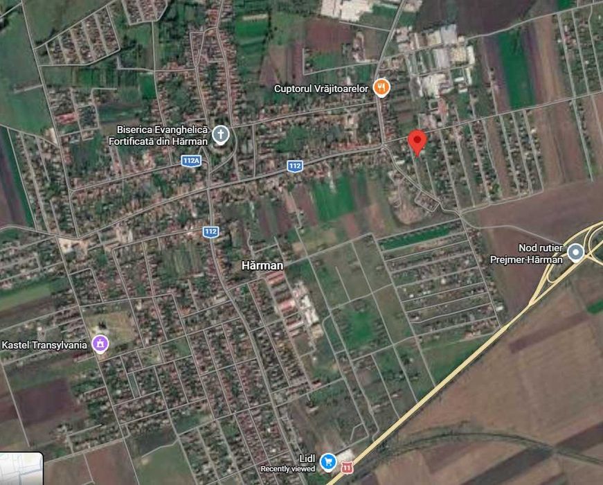 Teren intravilan Harman, 543 mp, zona foarte buna, vecinatati construite