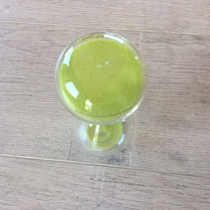 НОВ стъклен настолен пясъчен часовник 15 х 7 см