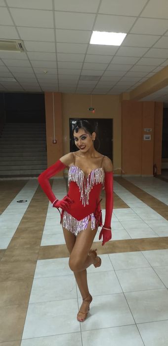 Rochiță latino, junior 2, inaltime 1,60-1,65