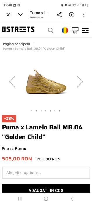 Puma lamelo 44.5