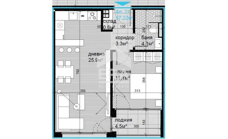 Продава се Двустаен апартамент в Варна, Виница - 64 кв.м за 1915 €/кв.м - Снимка #5