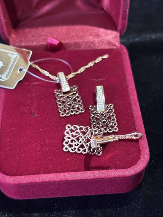 Позолоченные серьги