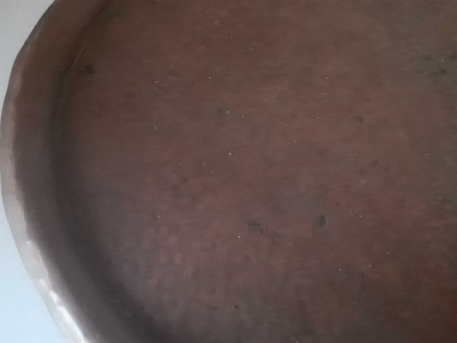 Mедна кана , поднос и макет на часовникова кула.