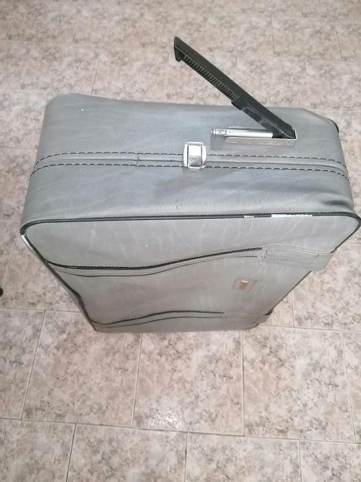 Куфар от естествена кожа Marco Polo сив