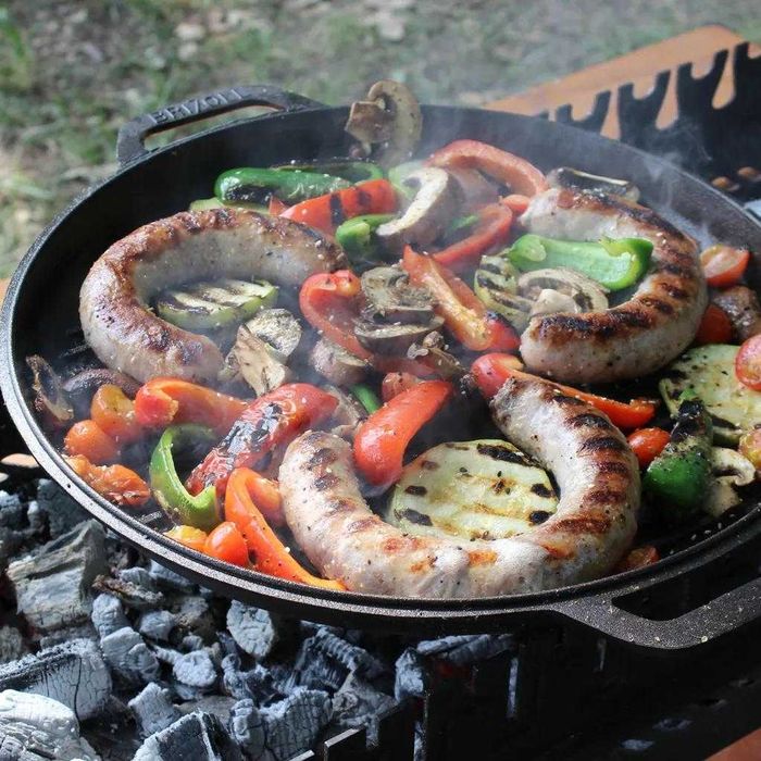 Чугунен капак-тиган (сач) за тенджера, казан, тиган 24 см-40 см