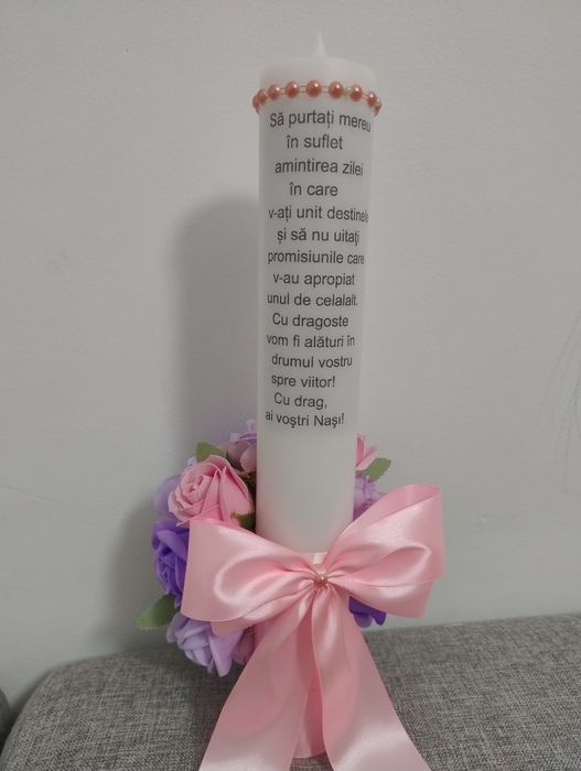 Buchete mireasa/nașa Lumânări de nunta/botez