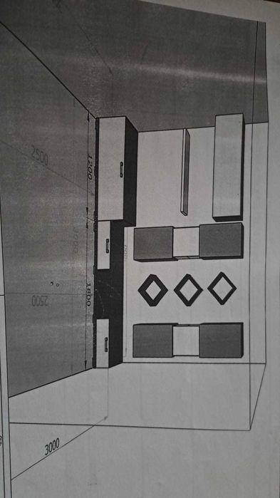 Vand mobila living STAER