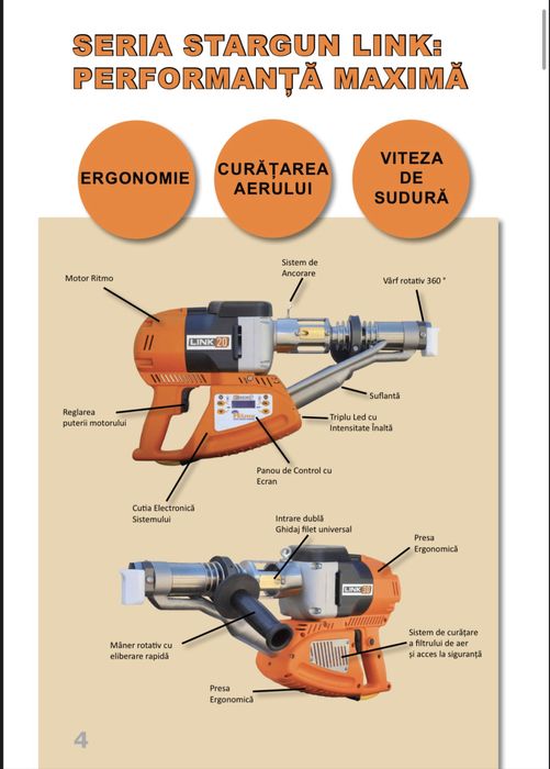 Extruder manual pentru termosudare plastic Ritmo Stargun Link 40 nou