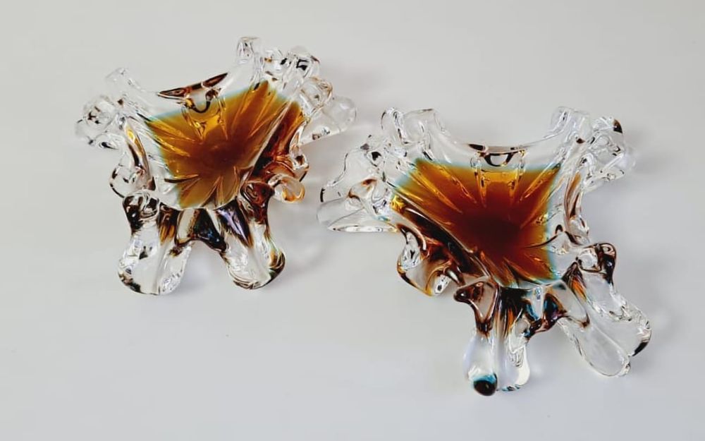 Пепельницы цветное стекло