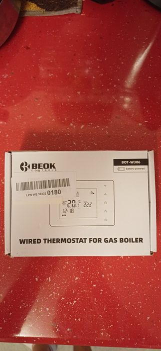 Termostat digital BEOK BOT-W306 NOU, programabil, centrală termică, cu fir