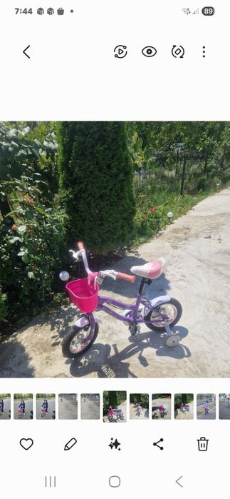 Vând bicicleta copii(fetite)ca și noua .