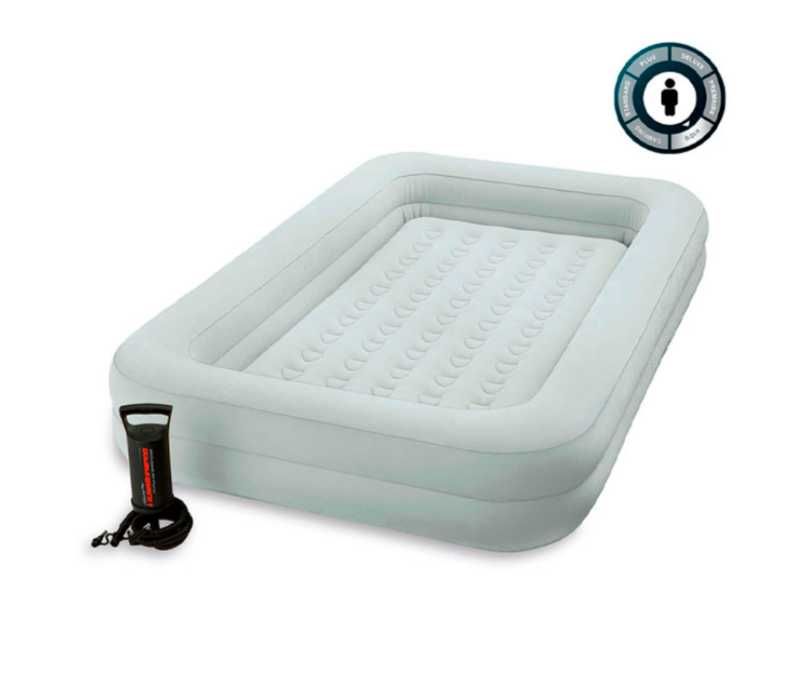 Надувной матрас-107х68х25 см. Насос и Доставка бесплатно