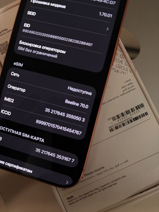 iPhone 17 Pro 256Gb