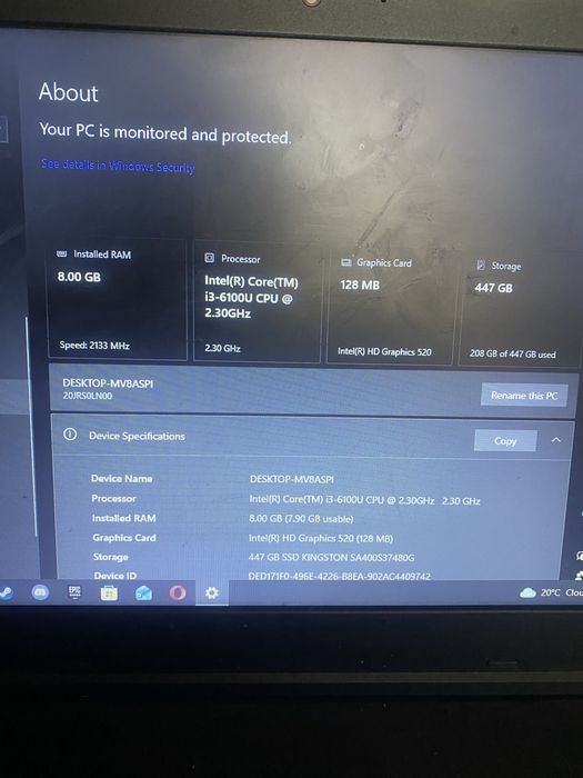 Laptop lenovo thinkpad