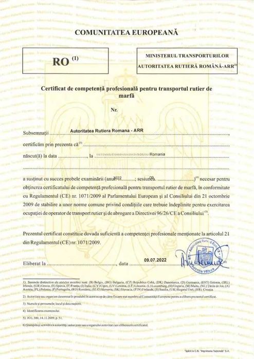 Manager transport marfa - camioane