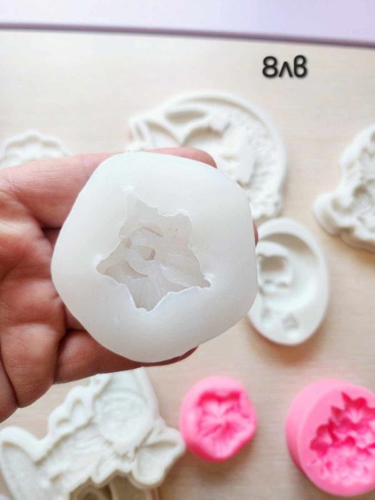 Силиконови молдове, форма, калъп за восък, гипс, сапун