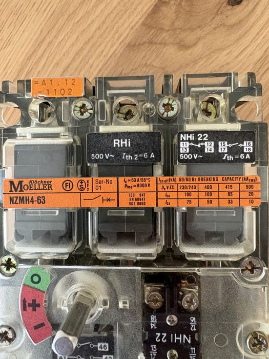 Siguranta Moeller Klöckner NZMH 4-64 circuit breaker Industrial