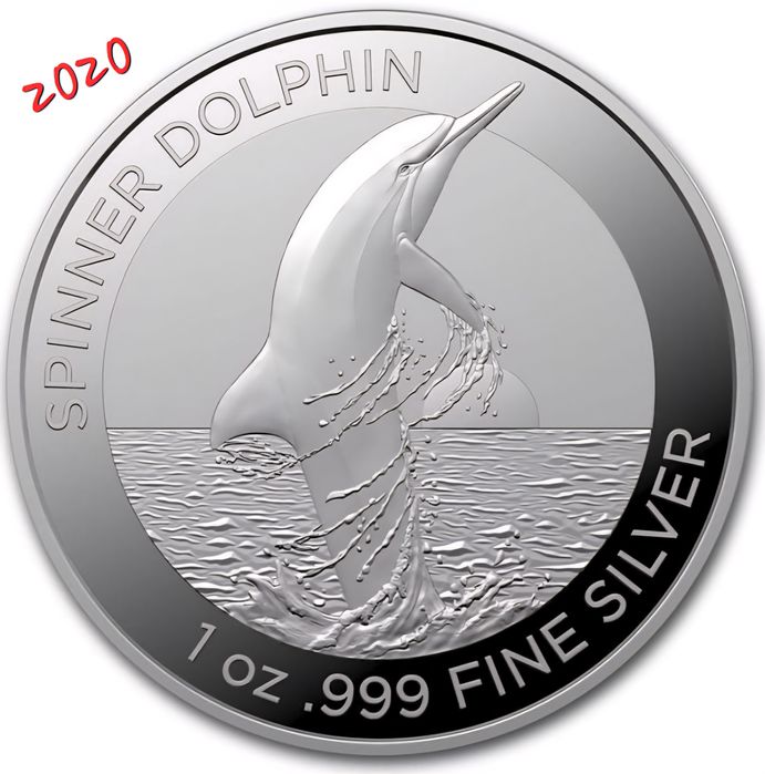 Australia RAM Delfinul Steme monede argint lingou 999 pur