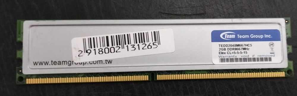 Оперативная память Team Group DDR2 2 Gb
