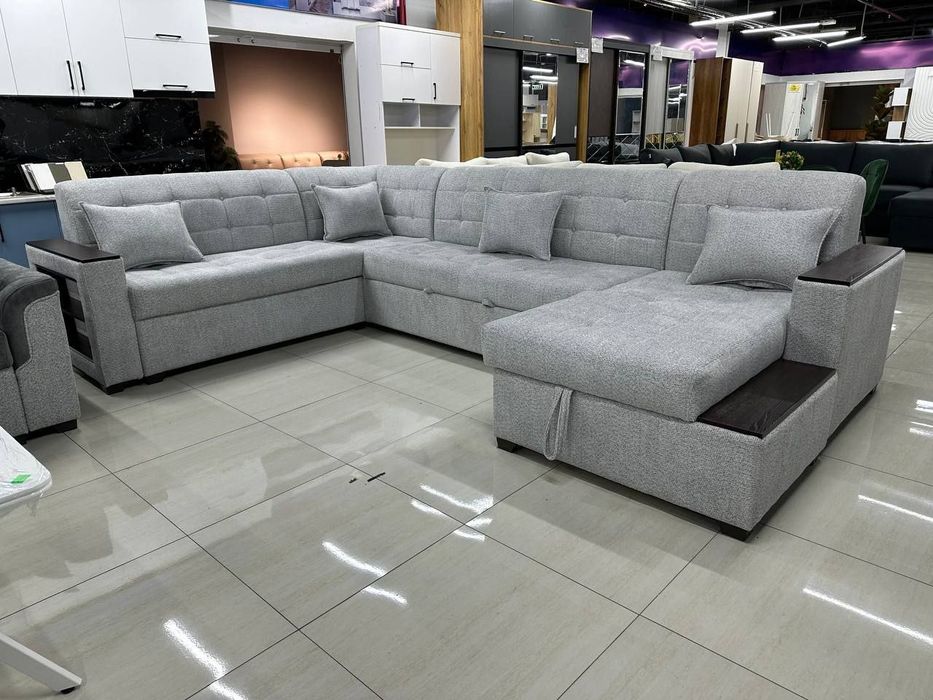 Углавой диван с механизмом