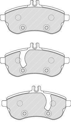 Placute frana Mercedes Clasa C (W204), Clasa E (W212), Slk (R172) SRLine parte montare : Punte fata