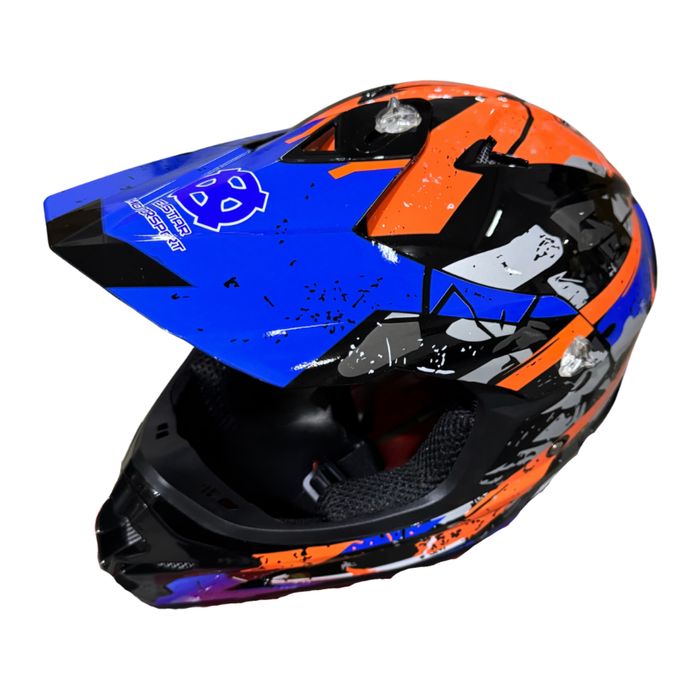 Каска за мотокрос и ATV – Универсален размер за възрастни ТелСтар